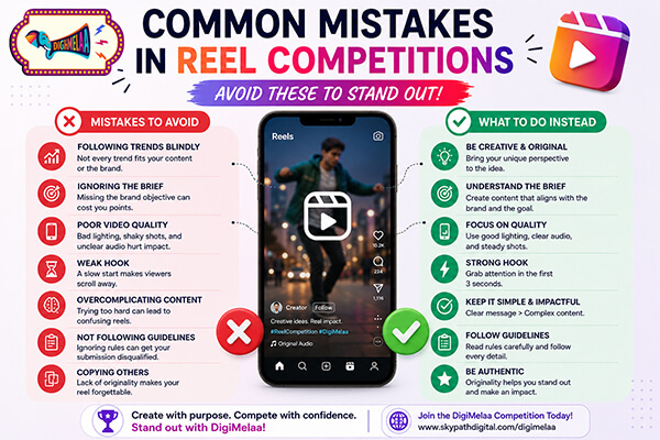 Common mistakes in reel competitions and tips to stand out