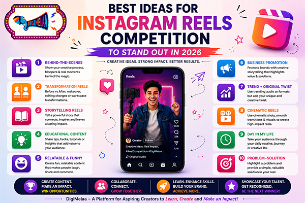 Instagram Reels competition ideas for creators by DigiMelaa
